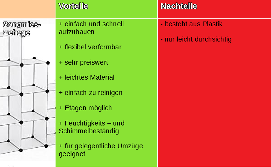 songmicsvornachteile